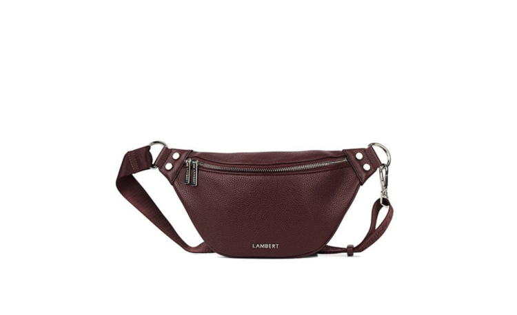 LAMBERT | Le Sarah - Sac banane en cuir vegan - Mahogany
