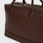 LAMBERT | Le Mae - Petit sac de voyage en cuir vegan - Chocolate