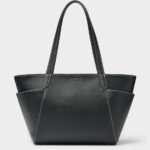 LAMBERT | Le Opale - Moyen sac fourre-tout en cuir vegan - Noir