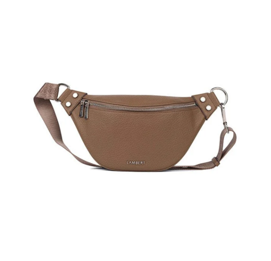 LAMBERT | Le Sarah - Sac banane en cuir vegan - Taupe