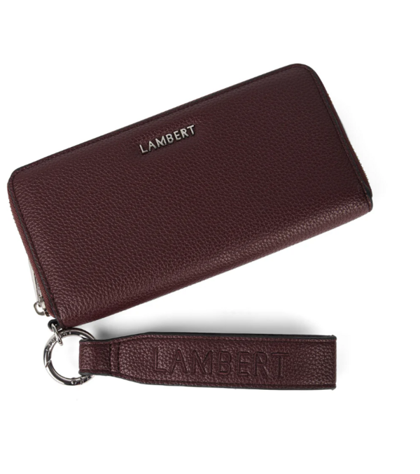 LAMBERT | Le Mina - Portefeuille en cuir vegan - Mahogany
