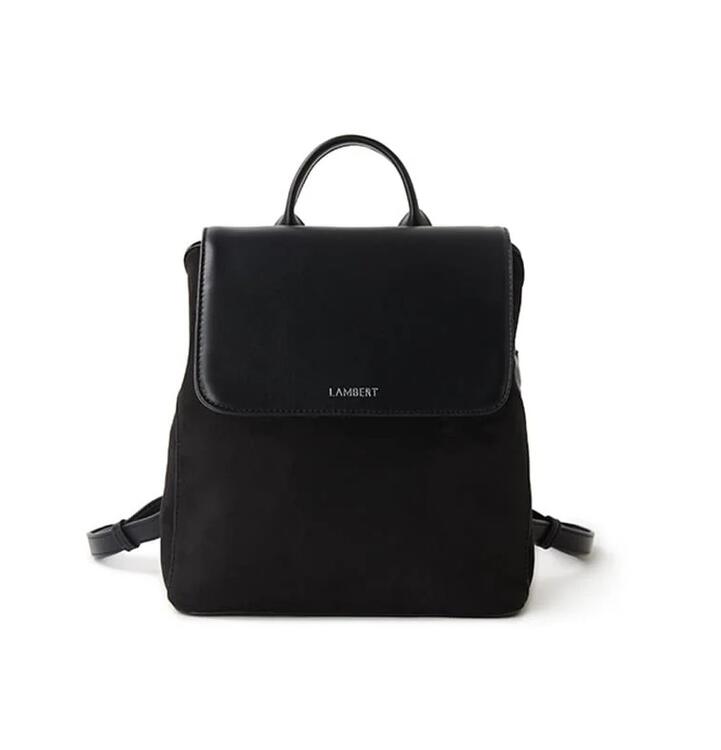 LAMBERT | Le Cynthia - Sac à dos en cuir vegan - Noir