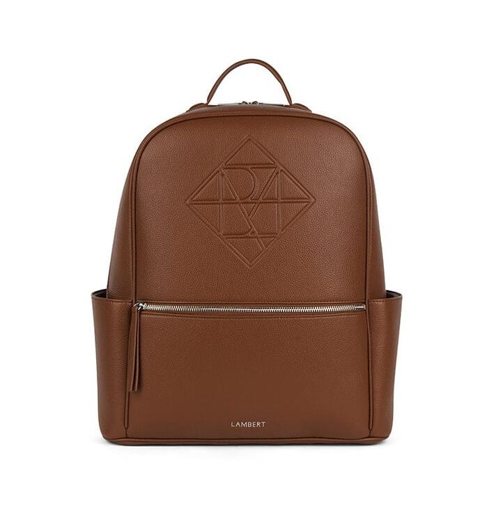 LAMBERT | Le Vicky - Sac à couches en cuir vegan - Hazelnut