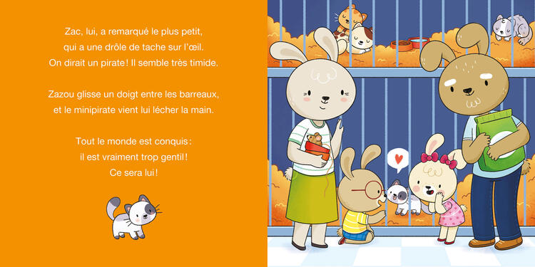 AUZOU | Zac et Zazou - Adoptent un animal de compagnie