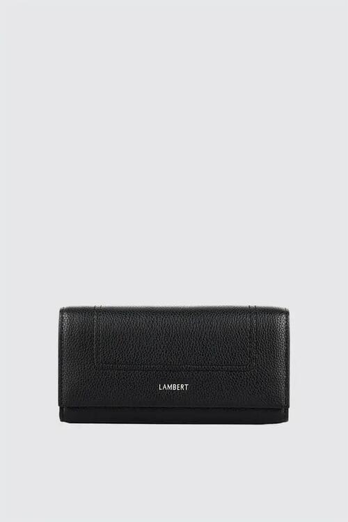LAMBERT | Le Alondra - Portefeuille moyen en cuir vegan - Noir