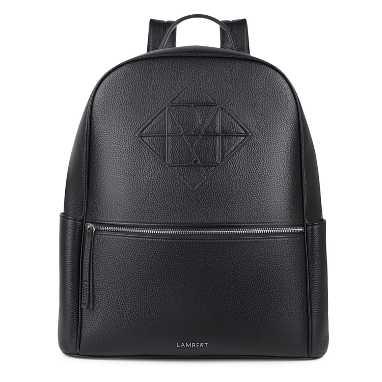 LAMBERT | Le Vicky - Sac à couches en cuir vegan - Noir