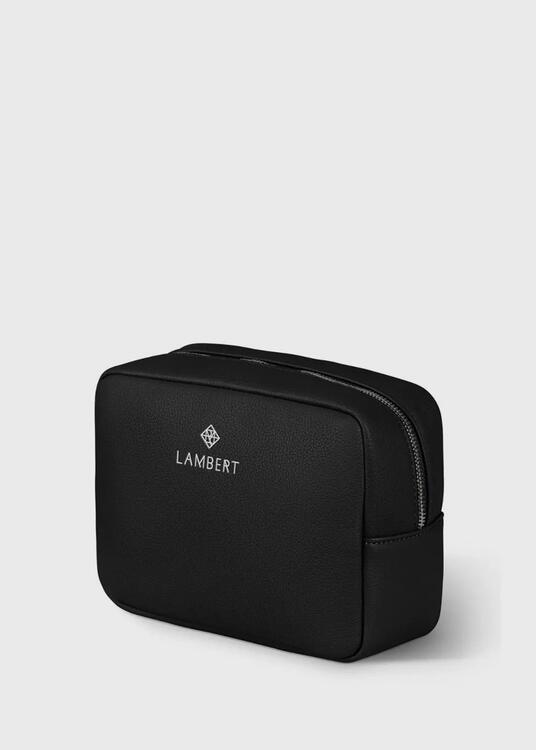 LAMBERT | La Zoe - Trousse en cuir vegan - Noir