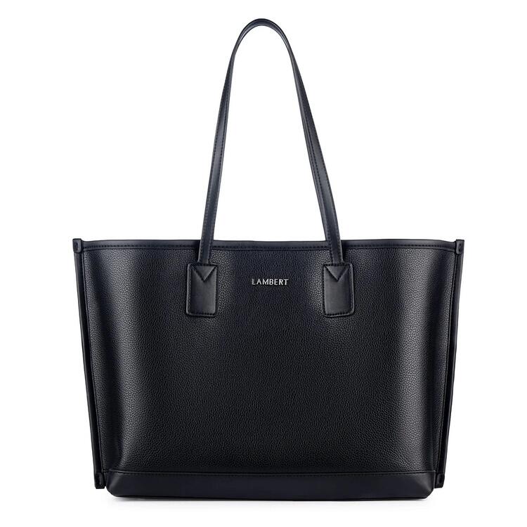 LAMBERT | Le Daniela - Sac fourre-tout en cuir vegan - Noir