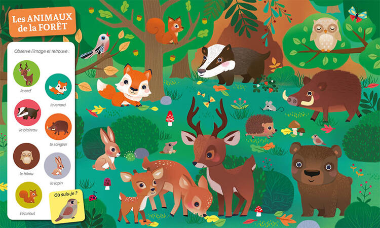 AUZOU | Cherche et Trouve des Tout-Petits - Chez les animaux