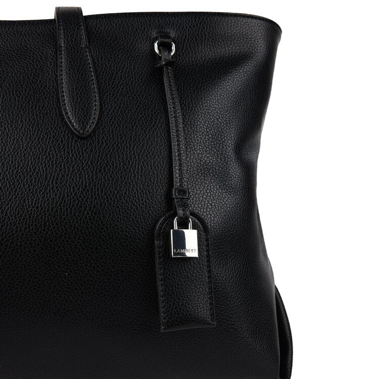 LAMBERT | Le Britney - Sac fourre-tout en cuir vegan noir