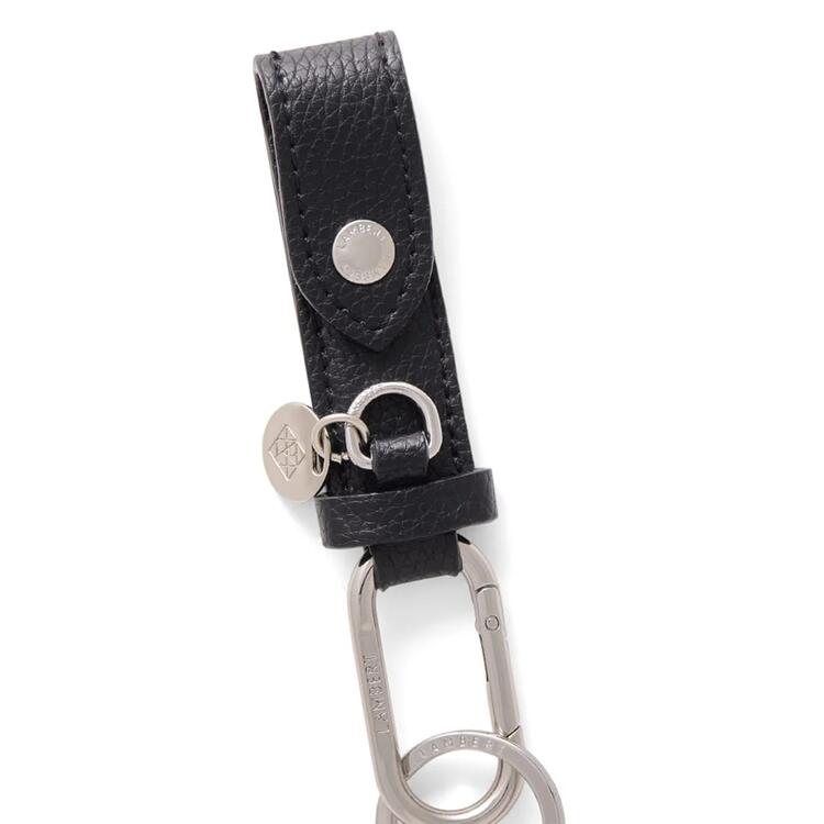 LAMBERT | Le Beck – Porte-clés en cuir vegan noir