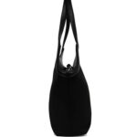 LAMBERT | Le Alison - Sac fourre-tout en suède végétalien - Noir