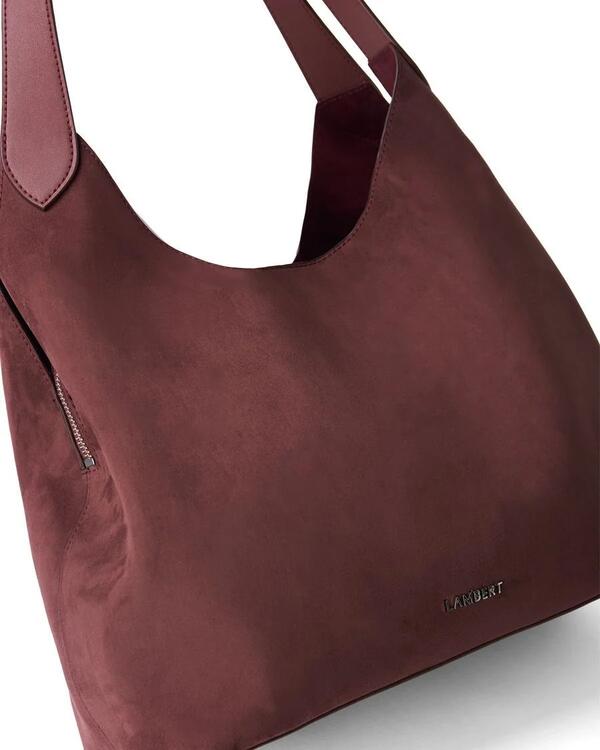 LAMBERT | Le Katy - Sac fourre-tout en suède - Cassis