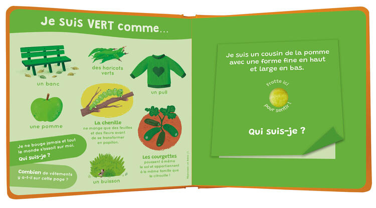 AUZOU | Mon livre des odeurs et des couleurs - L'automne