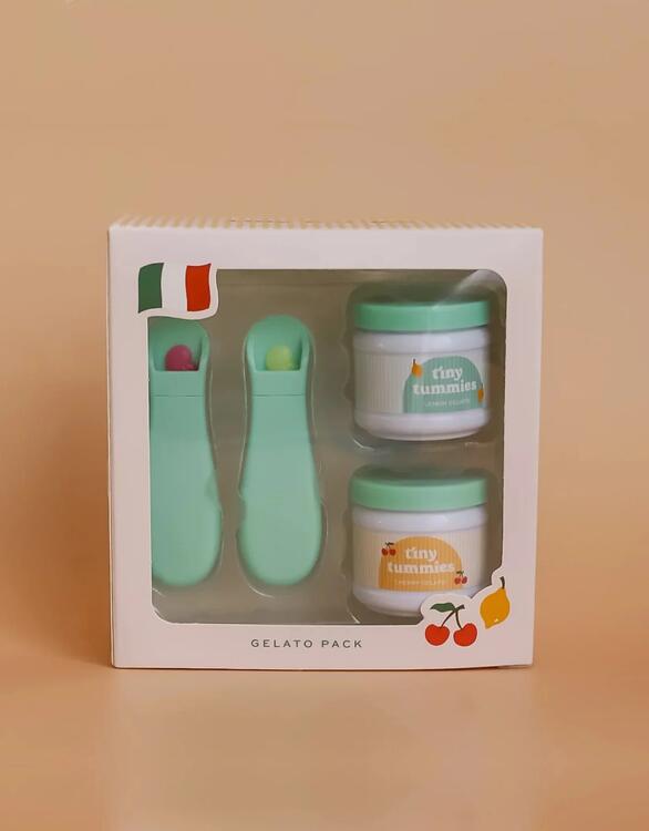 TINY HARLOW | Ensemble de gelato Tiny Tummies pour poupée - Citron et cerise