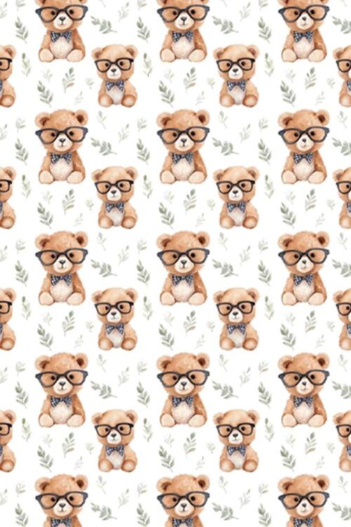 BÉBÉ Ô CHAUD | Pantoufles à velcro – Ourson à lunette (0-3 mois)