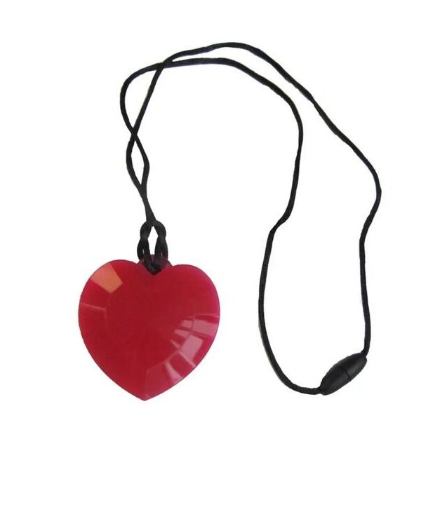 FDMT | Pendentif mâchouille - Cœur rouge