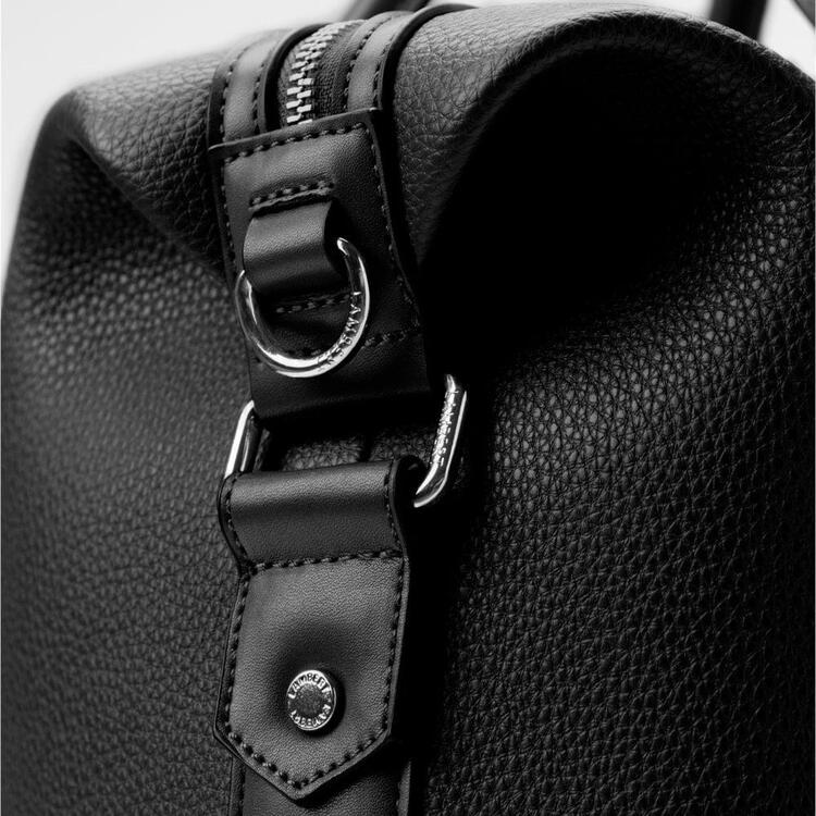 LAMBERT | Le Mae - Petit sac de voyage en cuir vegan - Noir