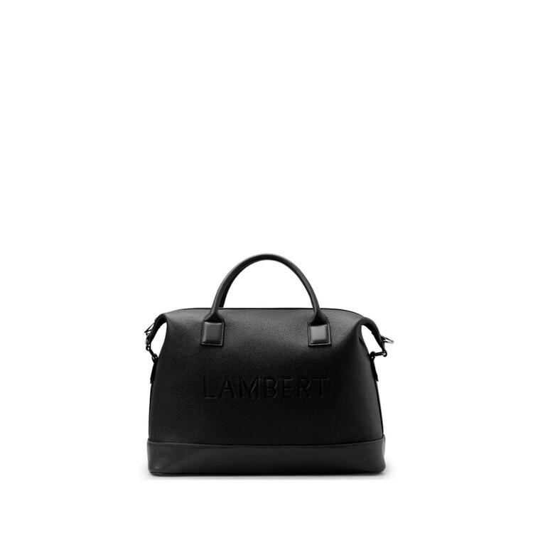 LAMBERT | Le Mae - Petit sac de voyage en cuir vegan - Noir