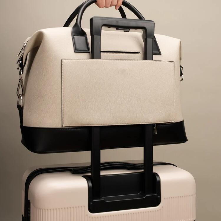 LAMBERT | Le Mae - Petit sac de voyage en cuir vegan - Oyster