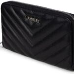 LAMBERT | Le Frida - Portefeuille matelassé en cuir vegan - Noir