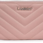 LAMBERT | Le Frida - Portefeuille matelassé en cuir vegan - Rose
