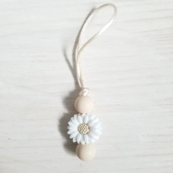 CREATION JADE | Zip à fermeture éclair - marguerite crème