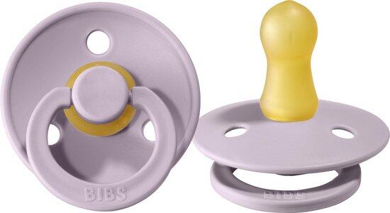 BIBS | Style Colour avec Tétine Ronde - Lilas & Heater (size 1)