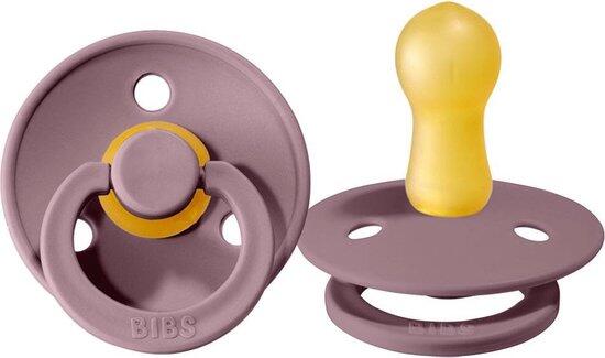BIBS | Style Colour avec Tétine Ronde - Lilas & Heater (size 1)