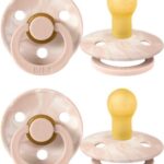 BIBS | Style Colour avec Tétine Ronde - Collection tie dye - Blush & Ivoire (size 1)