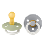 BIBS | Style Colour avec Tétine Ronde - Glow in the dark -  Sage & Cloud (Size 3)