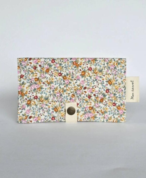 SAUGE & CO | Protège Carnet de Santé ou Passeport - Bouquet floral