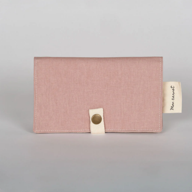 SAUGE & CO | Protège Carnet de Santé ou Passeport - Rose cendré