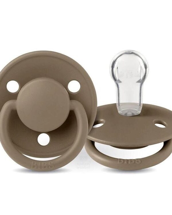 BIBS | Style De Lux avec Tétine Ronde en Silicone - Chêne Foncé (one size)