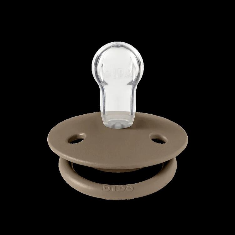 BIBS | Style De Lux avec Tétine Ronde en Silicone - Chêne Foncé (one size)