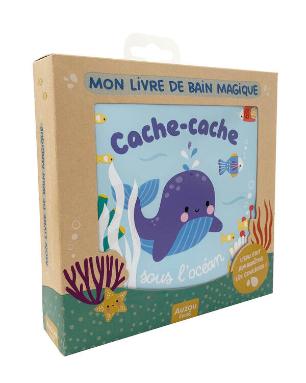 AUZOU | Mon Livre de Bain Magique - Cache-cache sous l'océan
