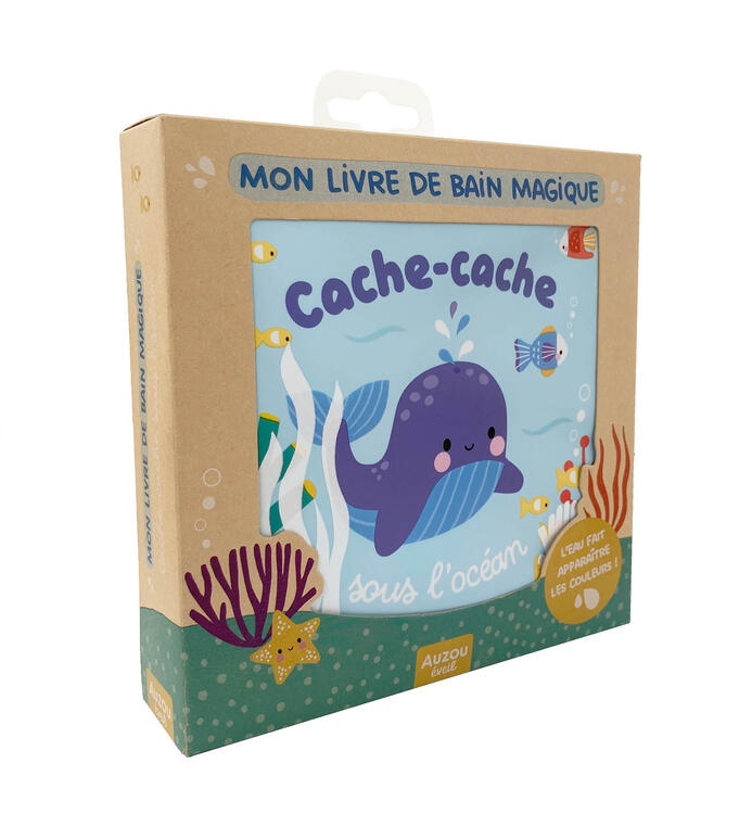 AUZOU | Mon Livre de Bain Magique - Cache-cache sous l'océan