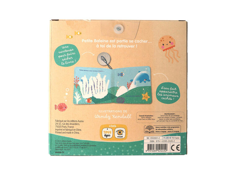 AUZOU | Mon Livre de Bain Magique - Cache-cache sous l'océan