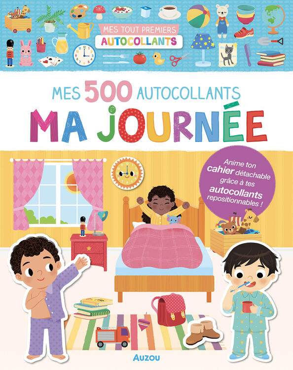 AUZOU | Mes Tout Premiers Autocollants - Mes 500 autocollants - Ma journée