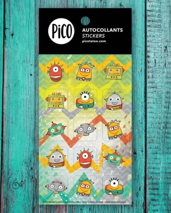 PiCO | Autocollants - Les robos rigolos