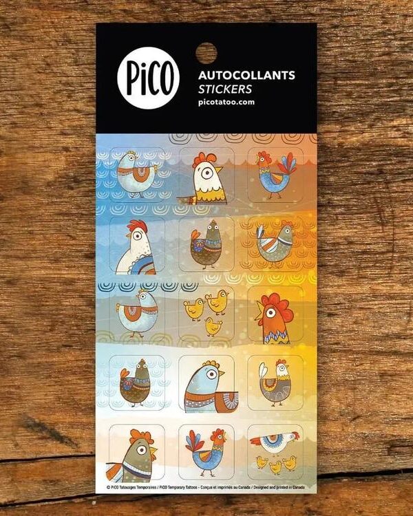 PiCO | Autocollants - Poule
