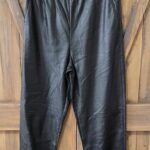 BABATON | Pantalon en cuir noir - gr 2