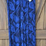 SKYE | Pantalon fleuri bleu & noir - XS