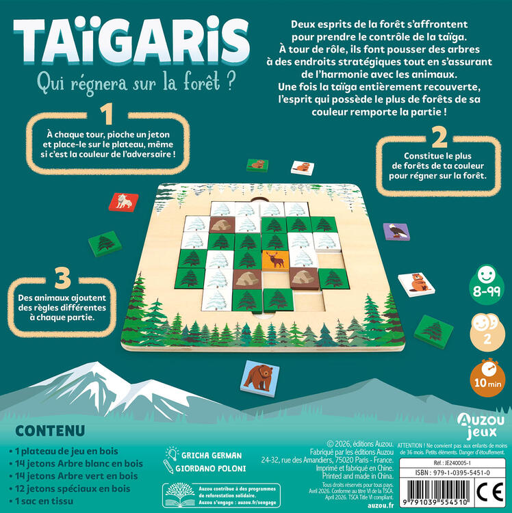 AUZOU | Grand jeu - Taïgaris