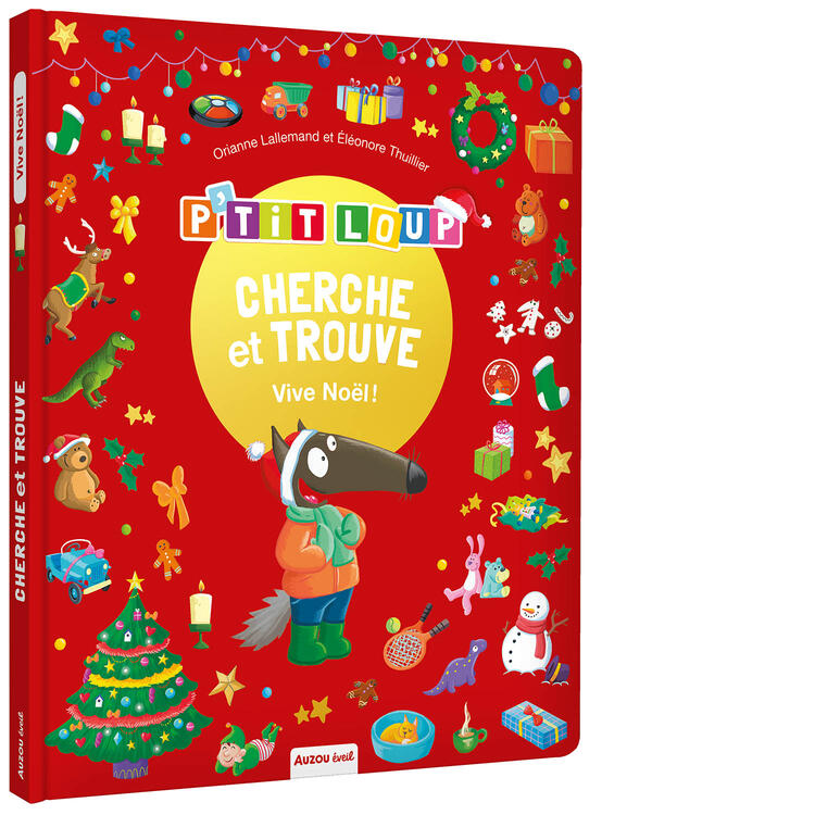 AUZOU | Cherche et trouve des tout-petits - P'tit loup - Vive noël !