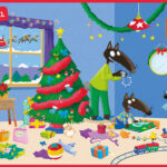 AUZOU | Cherche et trouve des tout-petits - P'tit loup - Vive noël !