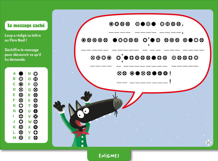 AUZOU | Mes jeux effaçables loup - Spécial noël