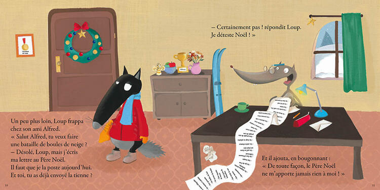 AUZOU | Le loup qui n'aimait pas noël (gros format)