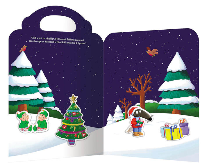 AUZOU | P'tit loup - Mes stickers en relief - Vive noël