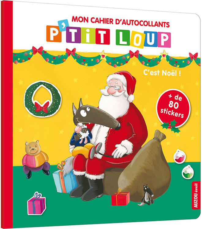 AUZOU | Mon cahier d'autocollants p'tit loup - C'est noël !